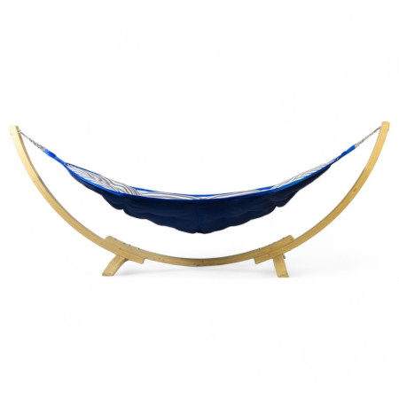 Hamak LUX fából készült állvánnyal, kék színben  - 1