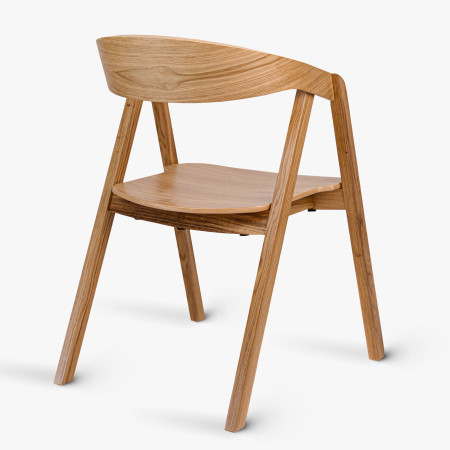 Tölgy étkezőasztal 220 x 95 cm és 4 tölgyfa szék  - 13