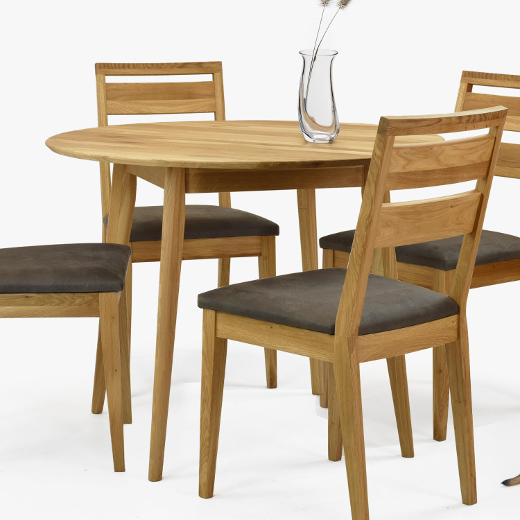 Fa kerek asztal 100 cm átmérővel  - 5