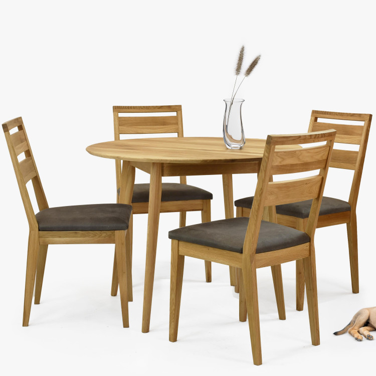 Fa kerek asztal 100 cm átmérővel  - 6