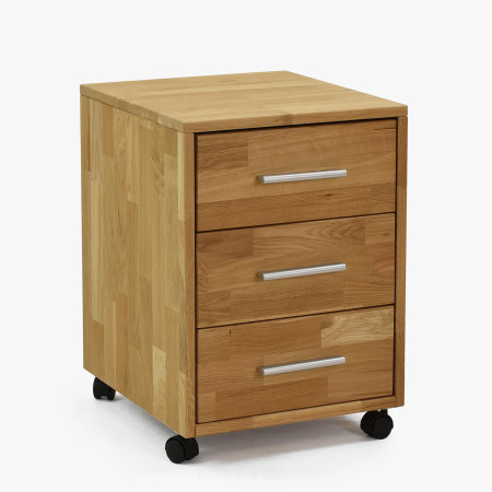 Fa görgős fiókos komód  - 0