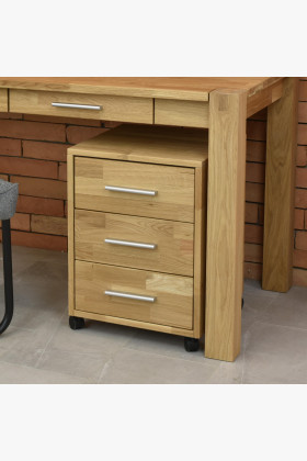 Fa görgős fiókos komód  - 0 2