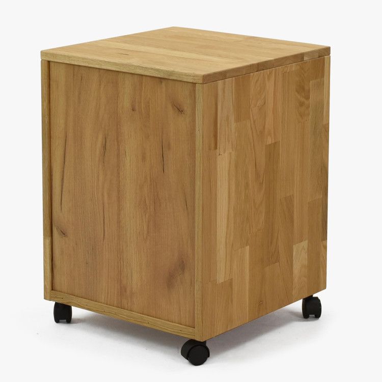 Fa görgős fiókos komód  - 2