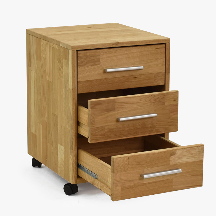 Fa görgős fiókos komód  - 3