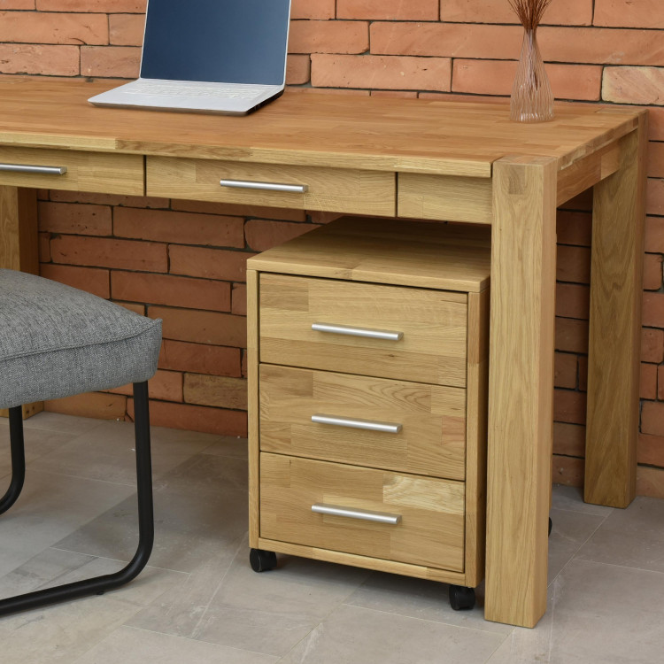 Fa görgős fiókos komód  - 6