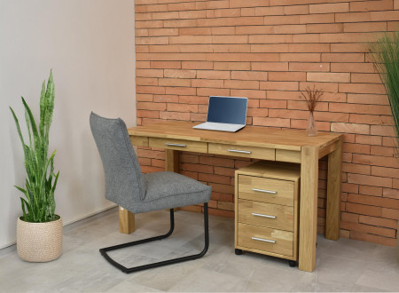 Fa görgős fiókos komód  - 7