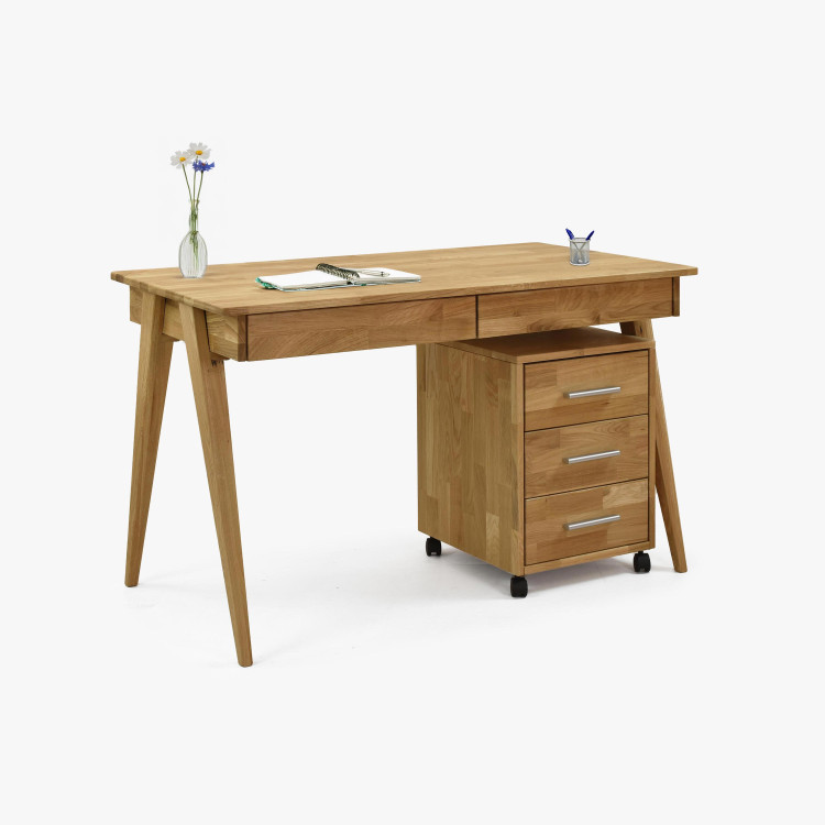 Fa görgős fiókos komód  - 10