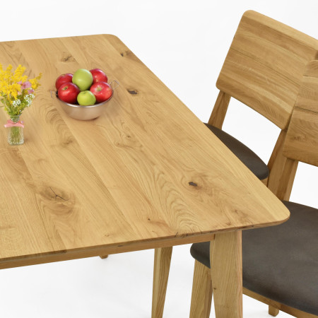 Dub asztal 120 x 80 cm  - 5