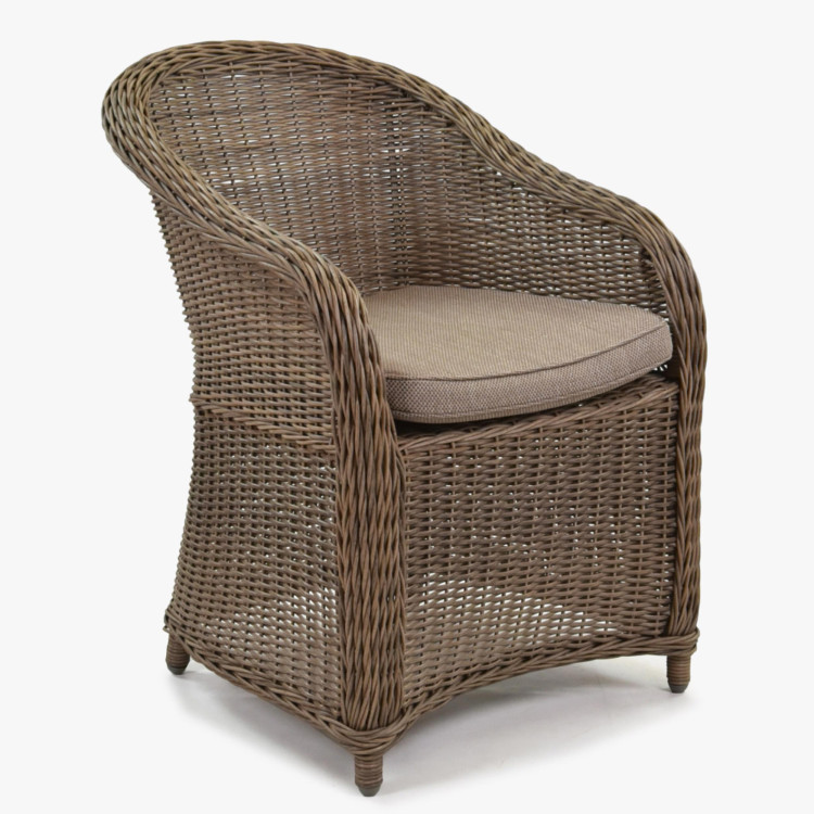 Rattan kerti szék - barna  - 0