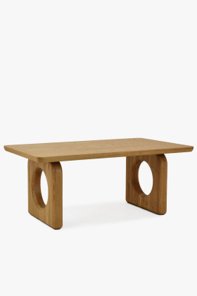 Konferencia dizájnos asztal tölgyfa  - 0 2