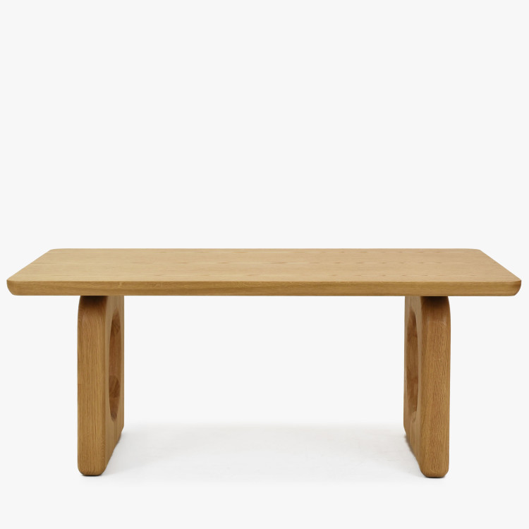 Konferencia dizájnos asztal tölgyfa  - 3