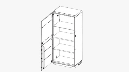 Tölgyfa vitrin nappaliba, Helsinki 50 ON  - 6