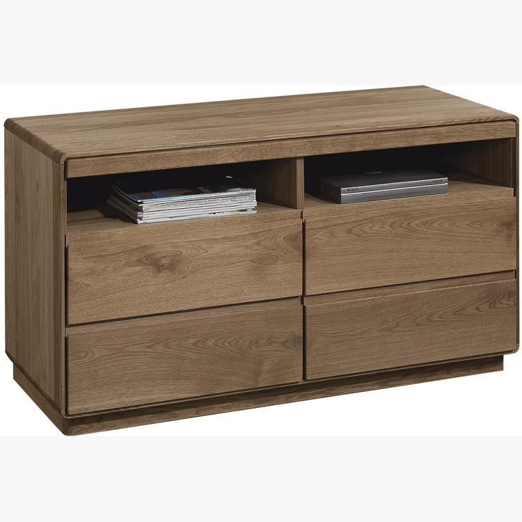 Tölgyfa masszív TV-szekrény, Helsinki 22 DP  - 1