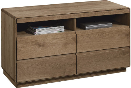 Tölgyfa masszív TV-szekrény, Helsinki 22 DP  - 1