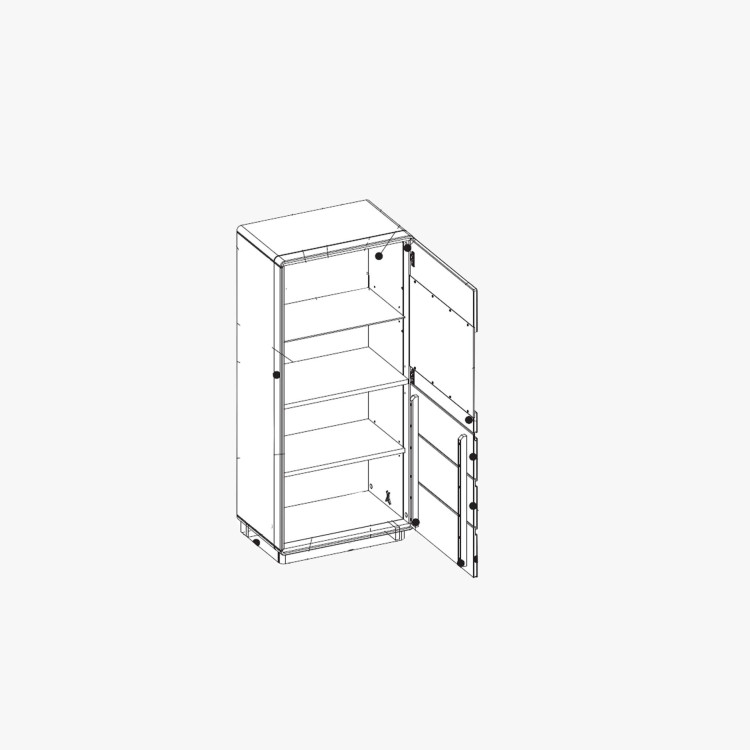Tölgyfa vitrin a nappaliba, helsinki 51 on  - 6