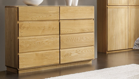 Tölgyfa hálószobai komód, Helsinki 44 ON  - 2
