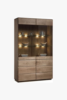 Luxus tölgy vitrin, helsinki 12 DP  - 0