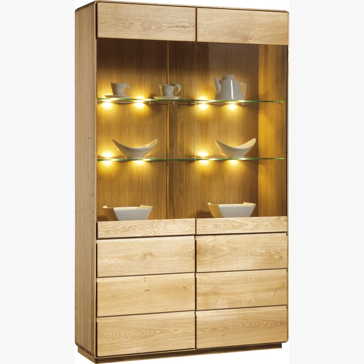 Luxus tölgy vitrin, helsinki 12 DP  - 4