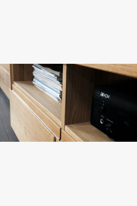 TV-szekrény tölgyfából, Helsinki 25 DP  - 0 2