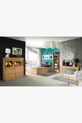 Tölgy vitrinszekrény típus 48 Helsinki ON  - 0 2