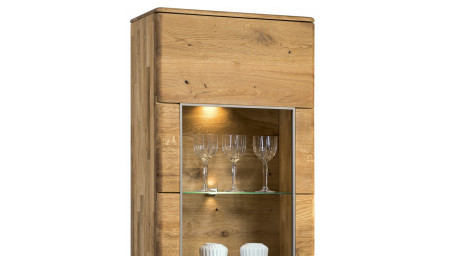 Tölgy keskeny vitrin Texas, TÍPUS 10 ON (Ajtónyitás bal oldalra)  - 3