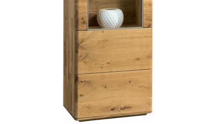 Tölgy keskeny vitrin Texas, TÍPUS 10 ON (Ajtónyitás bal oldalra)  - 4