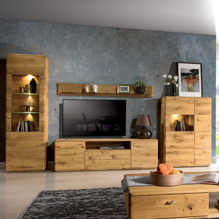 Tölgy keskeny vitrin Texas, TÍPUS 10 ON (Ajtónyitás bal oldalra)  - 13