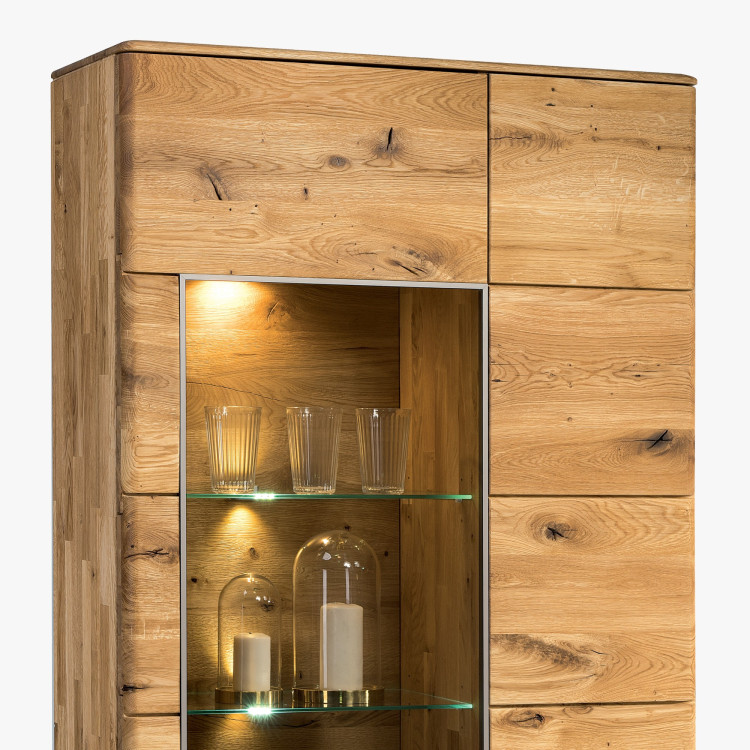 Magas, keskeny komód szélesebb üveges résszel, TÍPUS 12  - 12