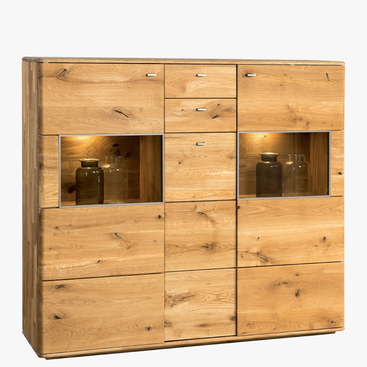 Magas és hosszú komód két üvegezett ablakkal, 47 ON típus  - 13