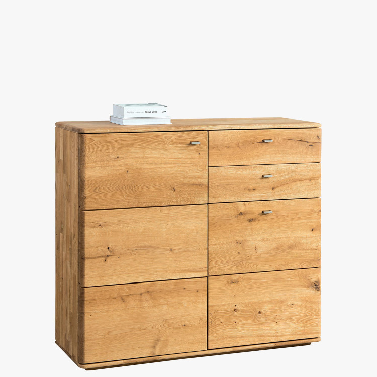 Magas tölgyfa komód nappaliba, 46 ON típus  - 0