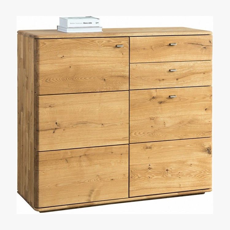 Magas tölgyfa komód nappaliba, 46 ON típus  - 9