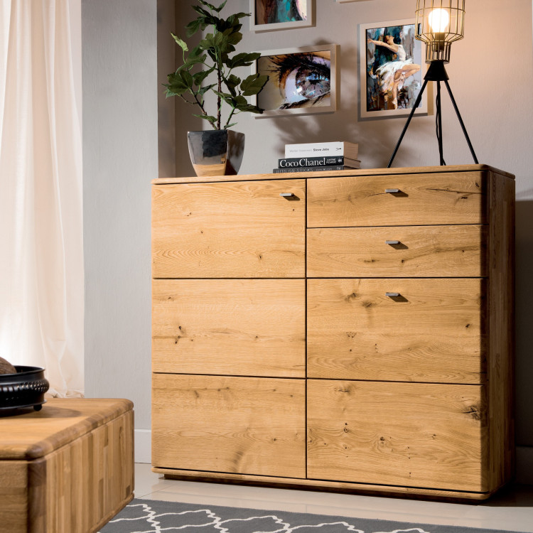 Magas tölgyfa komód nappaliba, 46 ON típus  - 10