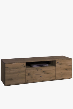 Hosszú TV-állvány, tömör tölgy, TYP 25 DP  - 0