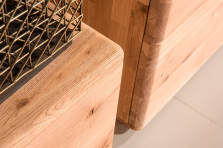 Hosszú TV-állvány, tömör tölgy, TYP 25 DP  - 5