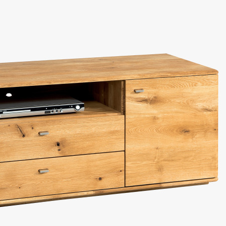 Hosszú TV-állvány, tömör tölgy, TYP 25 DP  - 9