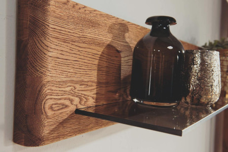 Hosszú TV-állvány, tömör tölgy, TYP 25 DP  - 11