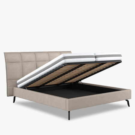 Szövetágy tárolóhellyel 160 x 200 cm  - 0