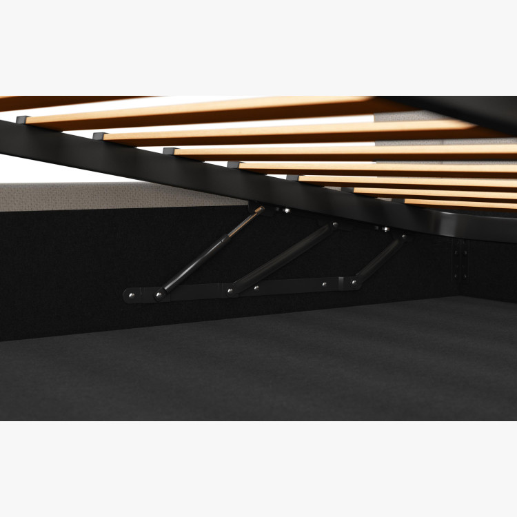 Szövetágy tárolóhellyel 160 x 200 cm  - 1