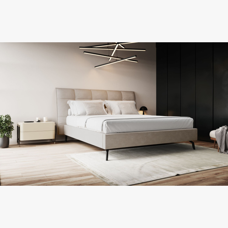 Szövetágy tárolóhellyel 160 x 200 cm  - 3