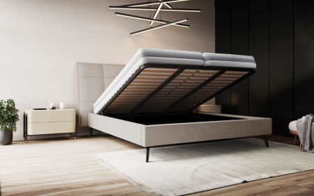 Szövetágy tárolóhellyel 160 x 200 cm  - 8