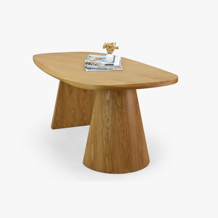 Design asztal tölgy 200 x 100 cm  - 1