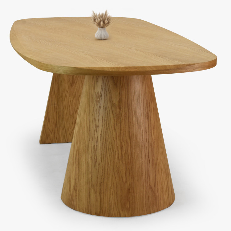 Design asztal tölgy 200 x 100 cm  - 2