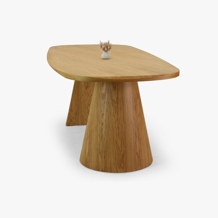 Design asztal tölgy 200 x 100 cm  - 3