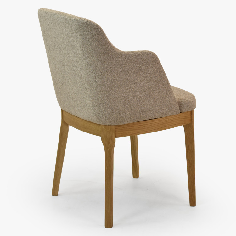 Szürkésbarna tölgyfa szék  - 6