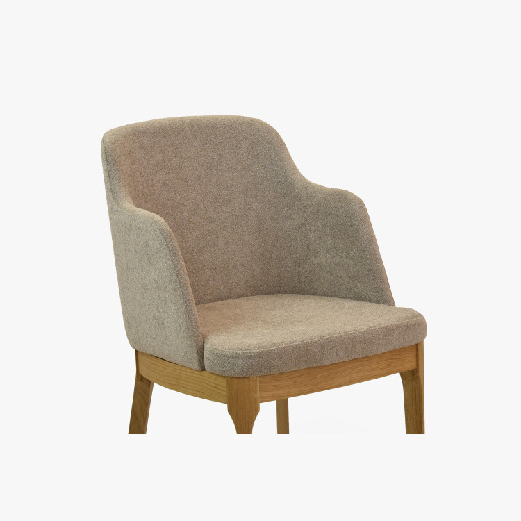 Szürkésbarna tölgyfa szék  - 9