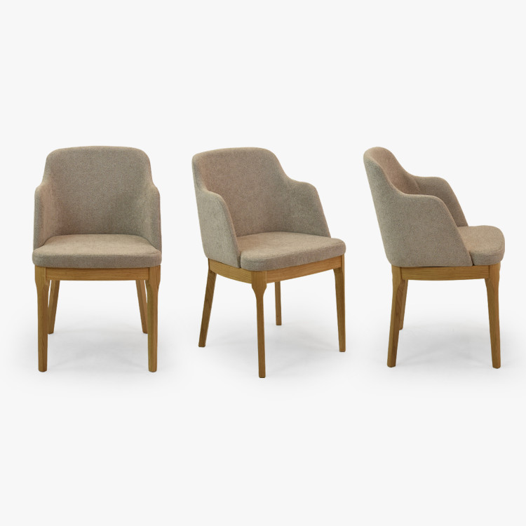 Szürkésbarna tölgyfa szék  - 10