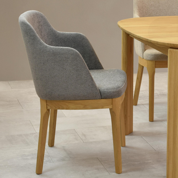 Szürkésbarna tölgyfa szék  - 11