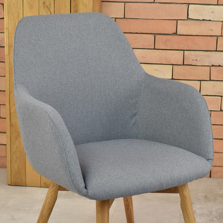 Tervezési szék karfákkal, Sky világosszürke  - 16