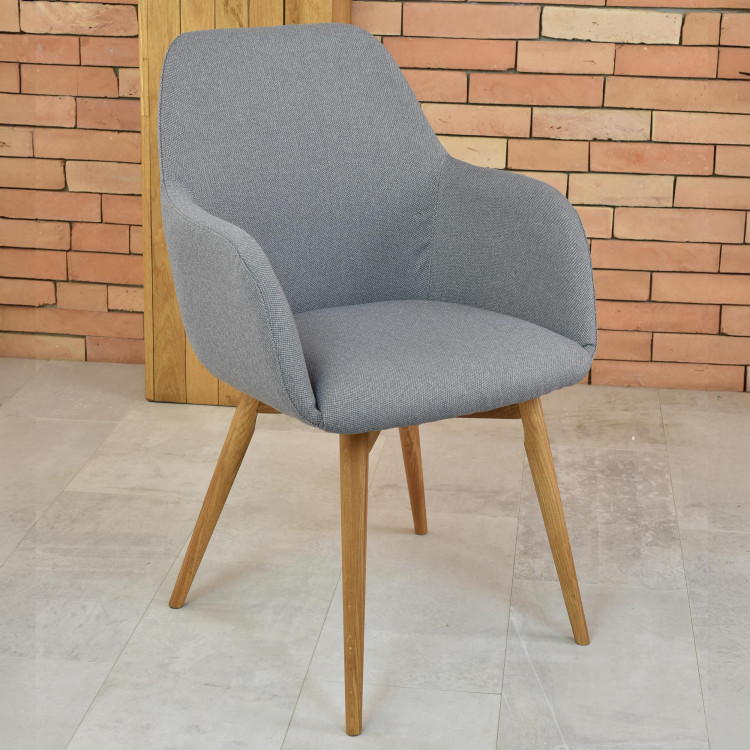 Tervezési szék karfákkal, Sky világosszürke  - 17