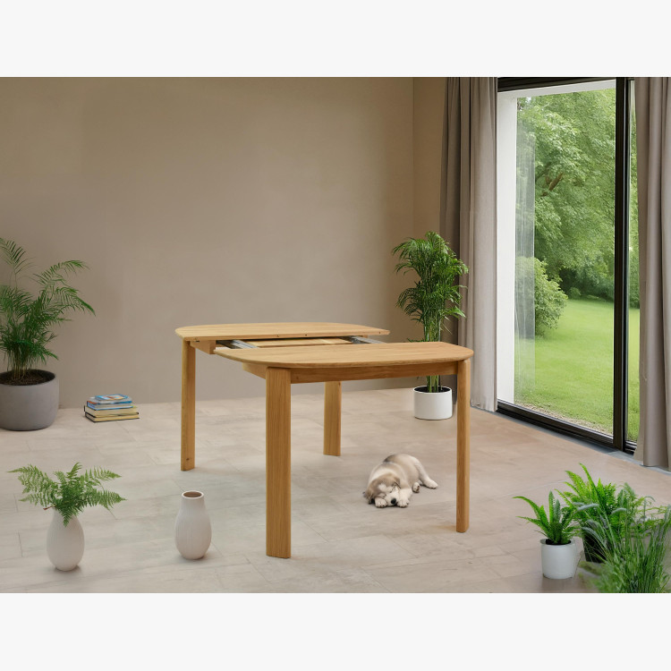 Bővíthető fa étkezőasztal 110-160 cm  - 21